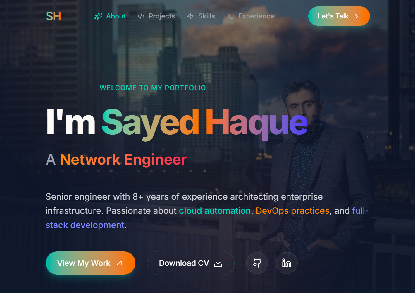 Personal Portfolio screenshot